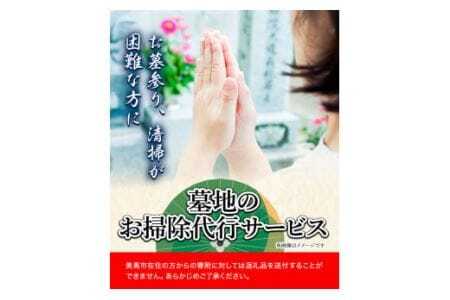 墓地のお掃除代行サービス 2回 