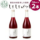 【ふるさと納税】2025年産先行受付★東白川村産赤しそ使用！ しそしそばなし 2本 720ml しそジュース 紫蘇 赤しそ 紫蘇ジュース ジュース 飲料 飲み物 赤しそ 赤紫蘇 つちのこの村 6000円