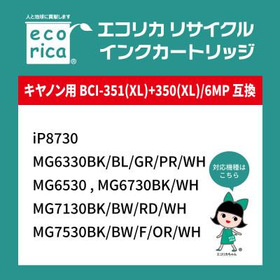 ふるさと納税 富士川町 エコリカ【キヤノン用】 BCI-351+350/6MP互換リサイクルインク　ECI-C351-6P |  | 01