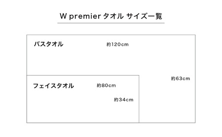 W premier バスタオル プレミアムホワイト2枚　フェイスタオル プレミアムホワイト2枚　(009_5030)