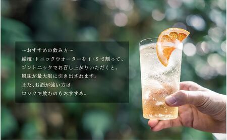 ジン クラフトジン 500ml 1本 緑檀 ジン