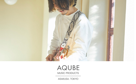 AQUBE MUSIC PRODUCTS ギターストラップ　プリンテッド パイソン ［ M ］(裏面カラー：スムースオーク)_0029-007-T05-2