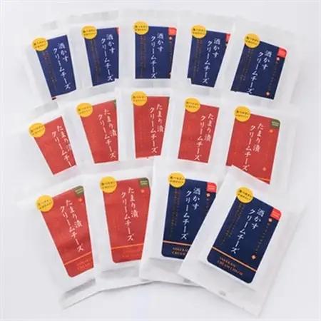 【酒かす・たまり漬クリームチーズ】のよくばりセット14パック_卵・乳製品 チーズ  _【配送不可地域：離島】【1480957】