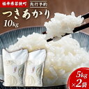 【ふるさと納税】令和6年産福井県若狭町つきあかり（一等米）10kg（神谷農園） 5kg×2袋　 お米 ブランド米 銘柄米 ご飯 おにぎり お弁当 産地直送 和食 主食 　お届け：2024年10月以降発送