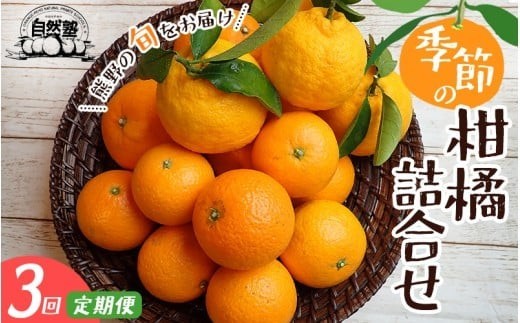 【全3回定期便】みかん 自然塾 季節の柑橘詰合せ 4.5㎏×3回 | みかん ミカン 温州みかん フルーツ 果物 くだもの 柑橘 不知火 せとか みかん定期便 果物定期便 柑橘定期便 フルーツ定期便 果物セット フルーツセット 甘い 旬 人気 果汁 産地直送 みかん 国産 お取り寄せ 三重みかん 期間限定 先行予約 みかん 柑橘セット みかんセット 柑橘類 おすすめ【szjk-tkb0002】