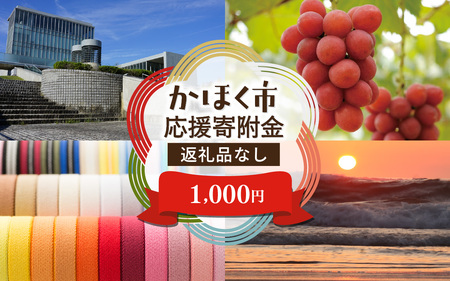【返礼品なし】石川県 かほく市 応援寄附金 1,000円分 | 支援 純粋寄附