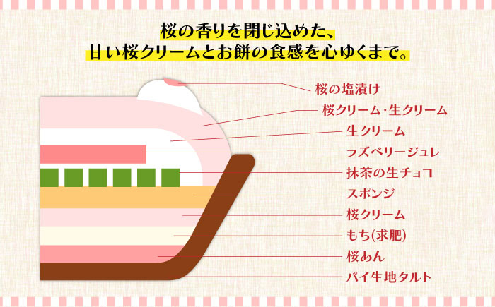 【天然の桜使用】 春薫る桜のタルト / タルト ケーキ 桜 18cm 南島原市 / アトリエジジ [SAA031]
