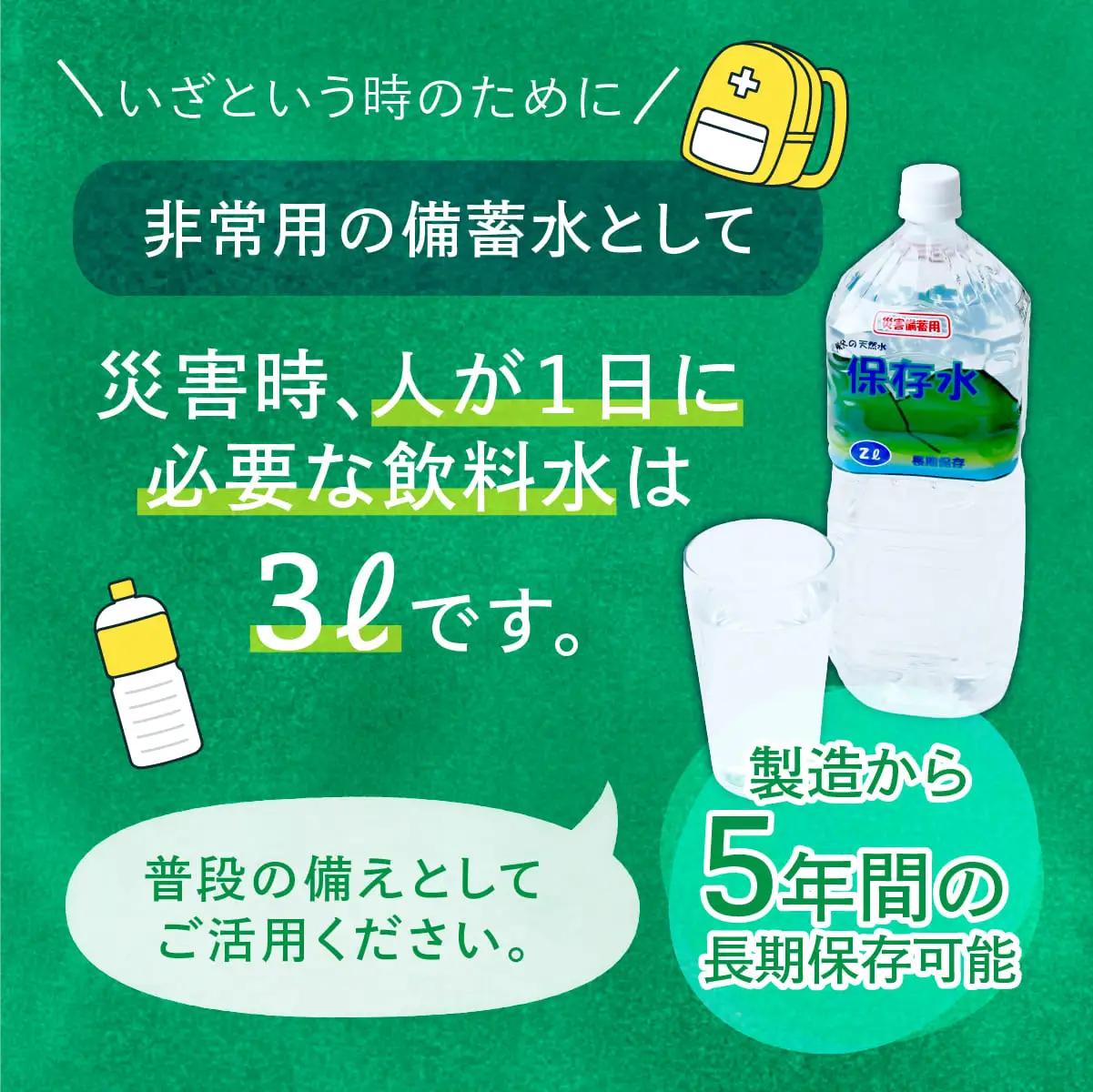 【水】秩父の保存水 2L×20本 | 水 ミネラルウォーター