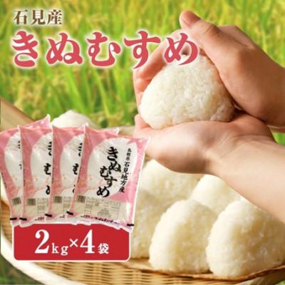 ふるさと納税 浜田市 【令和7年産】《11月より順次発送》石見産きぬむすめ　2kg×4袋
