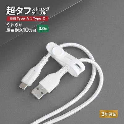 ふるさと納税 海老名市 (オウルテック)耐屈曲10万回以上 急速充電/データ転送 TypeA to TypeCケーブル 3m