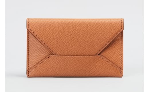 エンベローブ型名刺サイズカードケース キャメル【1201-2-ECF】｜革製品 レザー 国産 [1079]