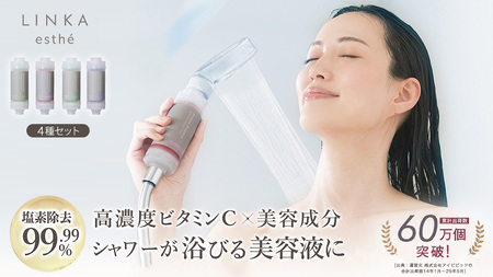 LINKA esthe アロマエッセンス ビタミンシャワーフィルター（4種セット）