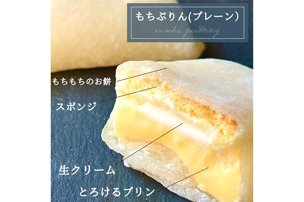 奥州陸前 もちぷりん プレーン 6個入【簡易包装】 [餅 もち プリン アイス 和菓子 洋菓子]