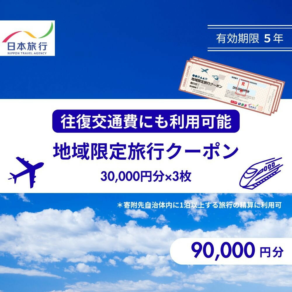 【ふるさと納税】香川県高松市　日本旅行　地域限定旅行クーポン90,000円分