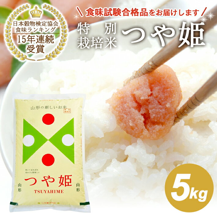 【ふるさと納税】つや姫 5kg 特別栽培米 令和7年産米 山形県産 ご希望時期頃にお届け 米 お米 白米 精米 ブランド米 庄内米 東北 山形県 酒田市 庄内 一括 JA 農協 発送時期が選べる