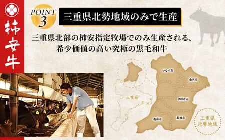 【全6回定期便】最高級A5等級 三重県産 黒毛和牛 柿安牛 ローストビーフ用(モモ)400ｇ 亀山市/柿安本店 牛肉 冷蔵 送料無料[AMBW039]