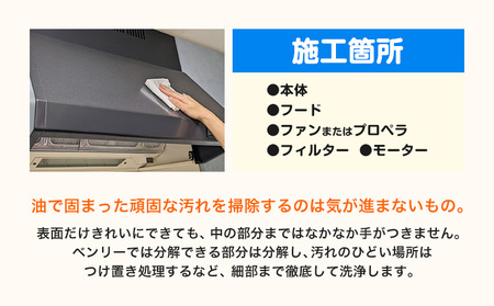 レンジフードクリーニング 　掃除 クリーニング