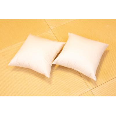 ふるさと納税 北杜市 ホテル仕様の羽毛クッション<45cm×45cm>2個セット　ホワイトダックダウン50% |  | 01