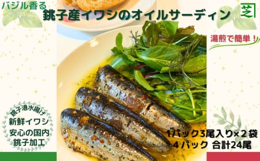 イワシ オイルサーディン 食べてみて！ バジル 香る 銚子産 イワシ の オイルサーディン 新鮮 銚子 いわし イワシ 鰯 青魚 オイルサーディン アヒージョ パスタ バジル 湯煎 簡単 調理 アウトドア 人気 お取り寄せ グルメ 贈り物 お歳暮 ふるさと納税 ふるさと納税魚 送料無料 10000 10000円 千葉県 銚子市 シバショウ