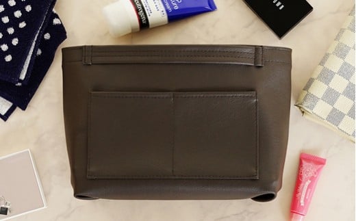 No.208-09 上質な日本製バッグインバッグ「ansac」（グレー） ／ 雑貨 日用品 鞄 千葉県