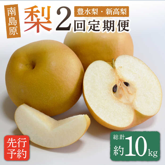 【ふるさと納税】【2026年8月〜発送】【2回定期便】南島原市産！梨 食べ比べ / 梨 なし ナシ 果物 フルーツ 豊水梨 新高梨 / 南島原市 / ながいけ [SCH046]