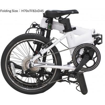 ふるさと納税 四日市市 電動アシストオリタタミ自転車　DAHON International Unio White Lily |  | 03