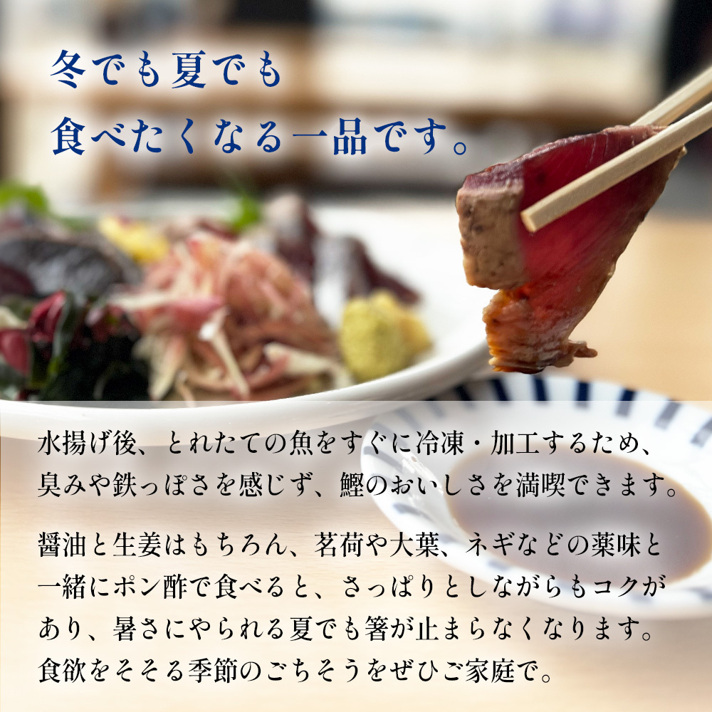 氷見産鰹のたたき 約3人前 × 5袋 刺身 カツオ かつお タタキ おかず 海鮮 富山県 氷見市_イメージ2
