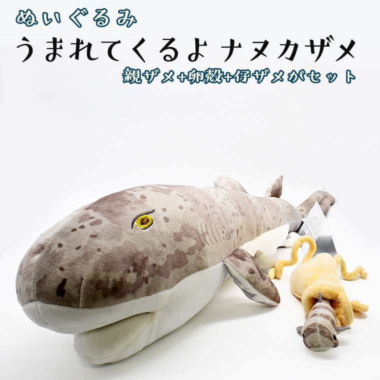 
ぬいぐるみ ナヌカザメ アクアワールド 大洗 オリジナル サメ 親子 グッズ 茨城 水族館 さめ 鮫 限定
