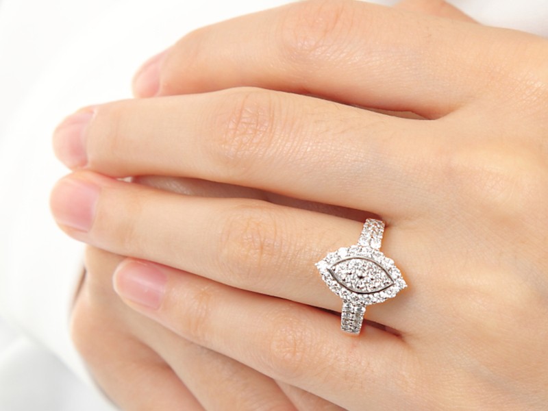 プラチナ ダイヤモンドリング　P2753DI-P