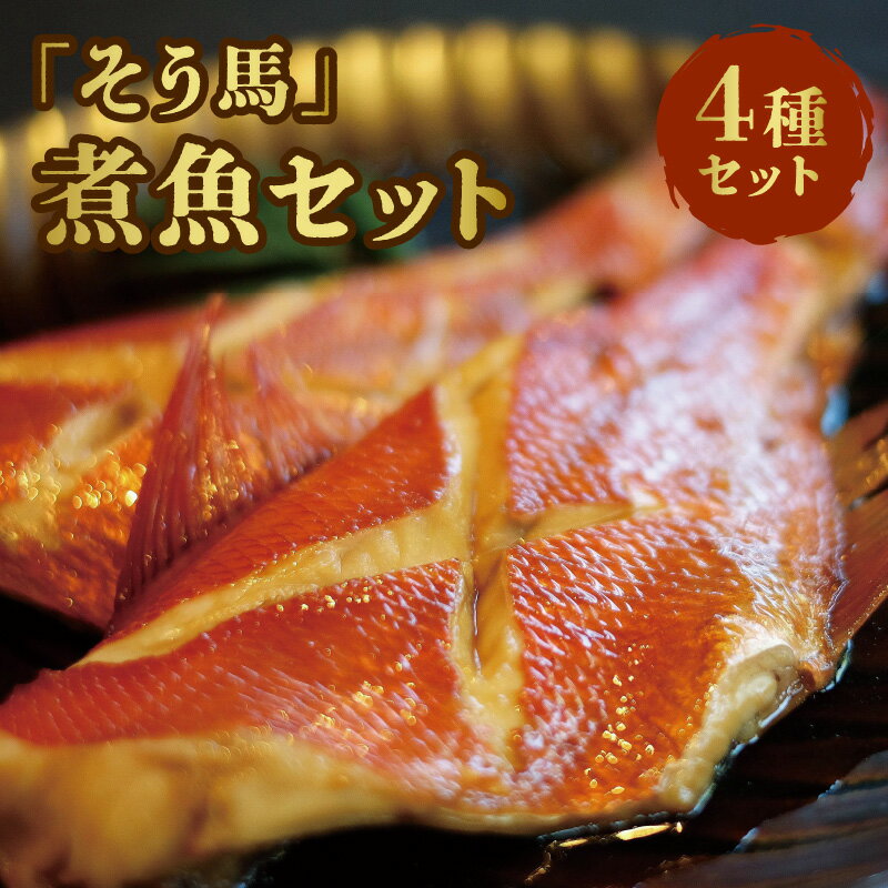 【ふるさと納税】そう馬 煮魚 セット ギンダラ ノドグロ サワラ カラスガレイ 各 120g × 2 煮つけのたれ 500ml × 2 冷凍 厳選 高級魚 簡単 美味しい 煮つけ 簡単調理 おかず 魚介 海鮮 お取り寄せ お取り寄せグルメ 福岡県 久留米市 送料無料