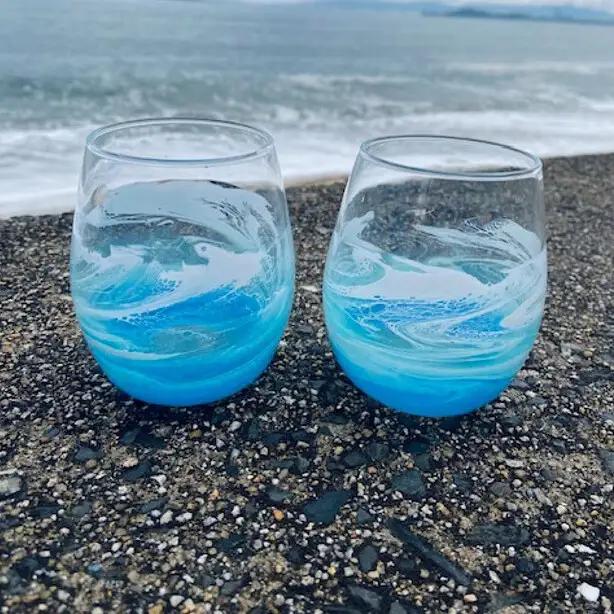 【福岡市】オーシャングラス 1個 330ml【カラー選択可】 ブルー系