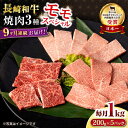 【ふるさと納税】【9回定期便】長崎和牛 モモ焼肉スペシャル 計1kg（モモ600g・肩ロース200g・カルビ200g）/ 牛肉 モモ もも ロース ろーす 肩ロース カルビ かるび 焼肉 焼き肉 小分け 牛肉定期便 / 大村市 / おおむら夢ファームシュシュ[ACAA175]