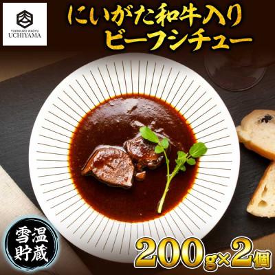 ふるさと納税 南魚沼市 ビーフシチュー 200g 2個 計400g にいがた和牛 黒毛和牛 国産 内山肉店 新潟県 南魚沼市