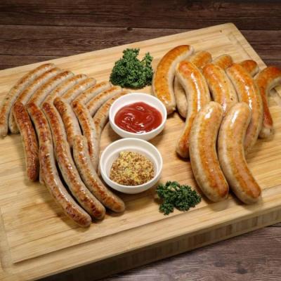 ふるさと納税 名古屋市 【合計1.2Kgボリューム満点】ミートガイ手作り生ソーセージセット(メープル&スパイシー) |  | 01