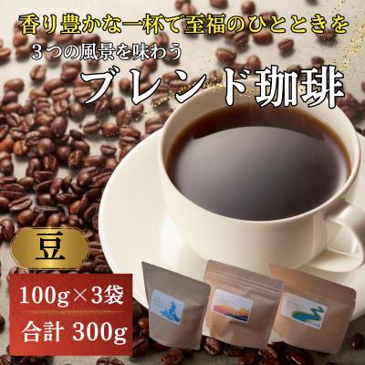 ふるさと納税 小浜市 自家焙煎珈琲豆300g 飲み比べ小浜セット(豆)