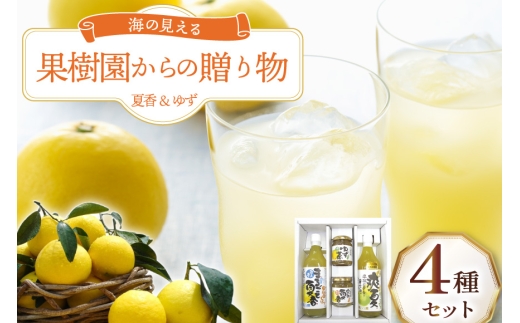 果物 オレンジ 果樹園からの贈り物 4種 セット [善果園 長崎県 平戸市 hr42bgy420171] みかん ジュース マーマレード ゆず茶