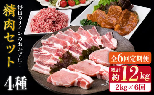 【全6回定期便】毎日のメインのおかずを彩る精肉セット 2,090g 5〜6人前 4種《糸島》【糸島ミートデリ工房】 [ACA206] 和牛 牛肉 豚肉 鶏肉 BBQ トンカツ 焼肉 ハンバーグ