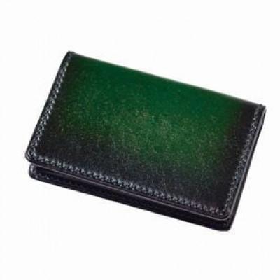 ふるさと納税 長野県 jaCHRO  BUSINESS CARD CASE(カードケース)　緑