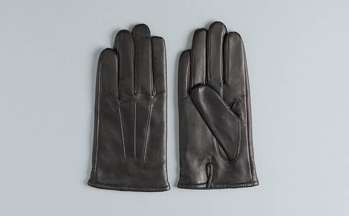 メンズイタリアンレザーグローブ ファッション 小物 イタリアンラムレザー ピケ縫い 