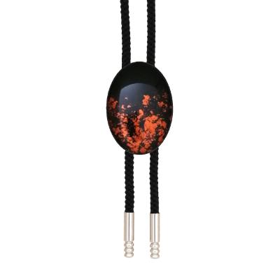 ふるさと納税 海南市 漆器のループタイ　白檀塗 |  | 01