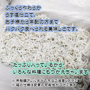 無添加☆釜揚げしらす！７００ｇ【訳あり　家庭用簡易包装】【NGT14】