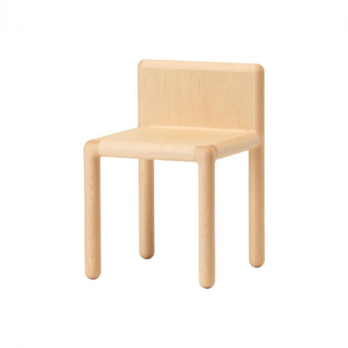 【ふるさと納税】旭川家具　コサイン　coaハーフチェア ナチュラル チェア 椅子 43×43×64cm 約7.5kg_01750 | イス チェア 椅子 家具 インテリア ベージュ 木製 天然木 シンプル 旭川市ふるさと納税 北海道ふるさと納税