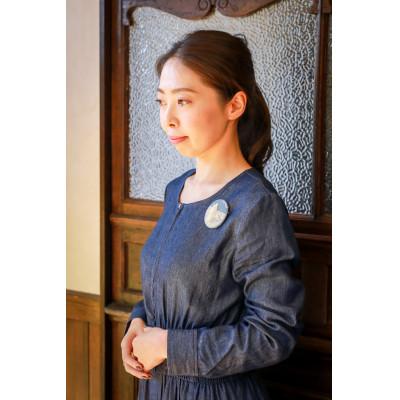 ふるさと納税 瀬戸市 【GRAND CAMEO】羊飼いの少女　ブローチ(ペンダントトップ)〈特大〉 |  | 03
