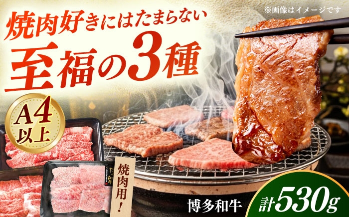 
                  【A4～A5】国産牛 焼肉用3種盛りセット 合計530g 《築上町》【株式会社ゼロプラス】 博多和牛 肉 牛肉 人気 おすすめ [ABDD084]
                