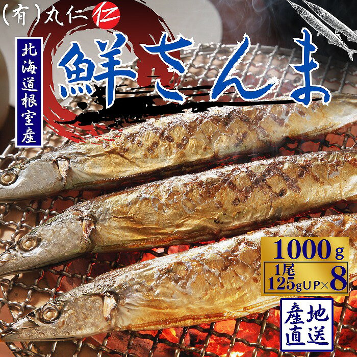 【ふるさと納税】 [北海道根室産]鮮さんま8尾入(計1kg) G-50011