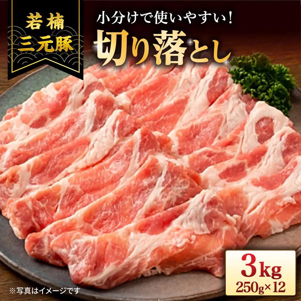 若楠三元豚 切り落とし 3kg 豚切り落とし [UBH124]