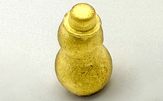 FYN5-029 西川町 工芸品 純金(K24) 雪だるま 41.0g 純金 金金 金 24金 K24 K ゴールド 日本製 ハンドメイド 手作り 置物 オブジェ 貴金属 ジュエリー 贈答 贈り物 ギ
