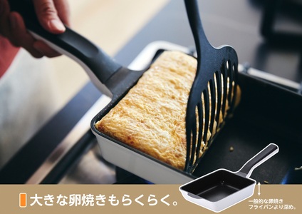 レミパンエッグ (ホワイト) & シリコーン蓋 & ターナーセット RHF-896【 卵焼き器 フライ返し エッグロースター フライパン 蓋 レミパン キッチン 蓋付き くっつかない 軽い 平野レミ 