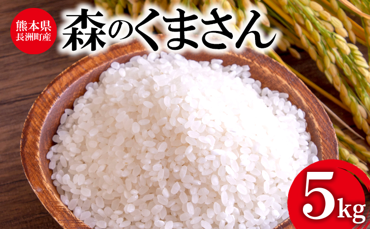 令和5年産 森のくまさん 5kg 株式会社羽根《60日以内に出荷予定(土日祝除く)》熊本県産 白米 精米  もりくま 米---sn_hnmori5_60d_23_9500_5kg---