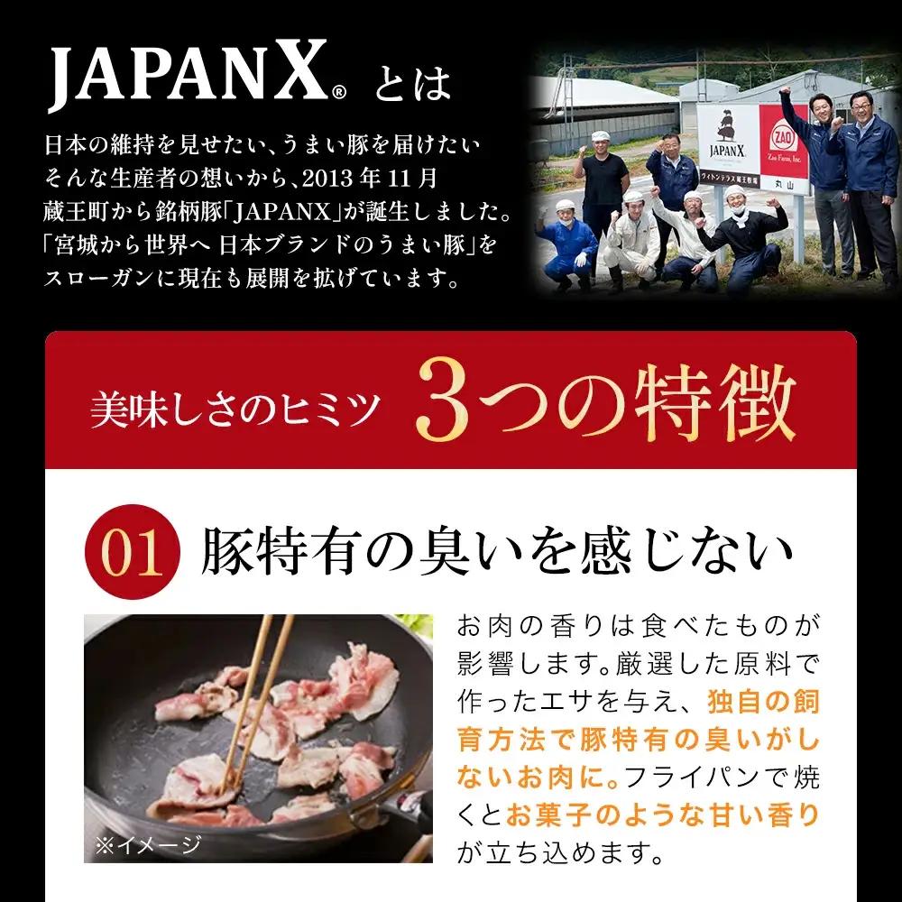 JAPAN X 豚ロースステーキ15枚/計1.5kg　【04301-0051】
